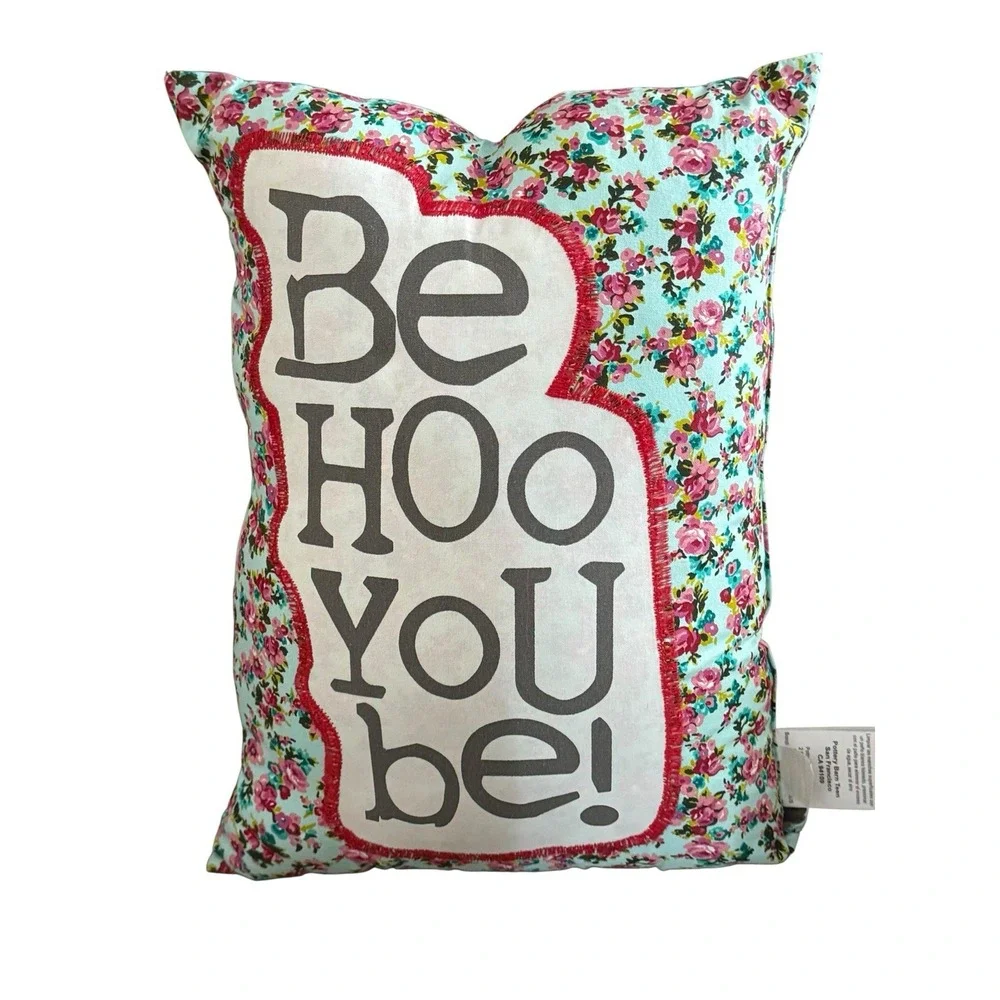 Pottery Barn Teen Junk Gypsy‎ Boho Owl Embroidered ThrowPillow 